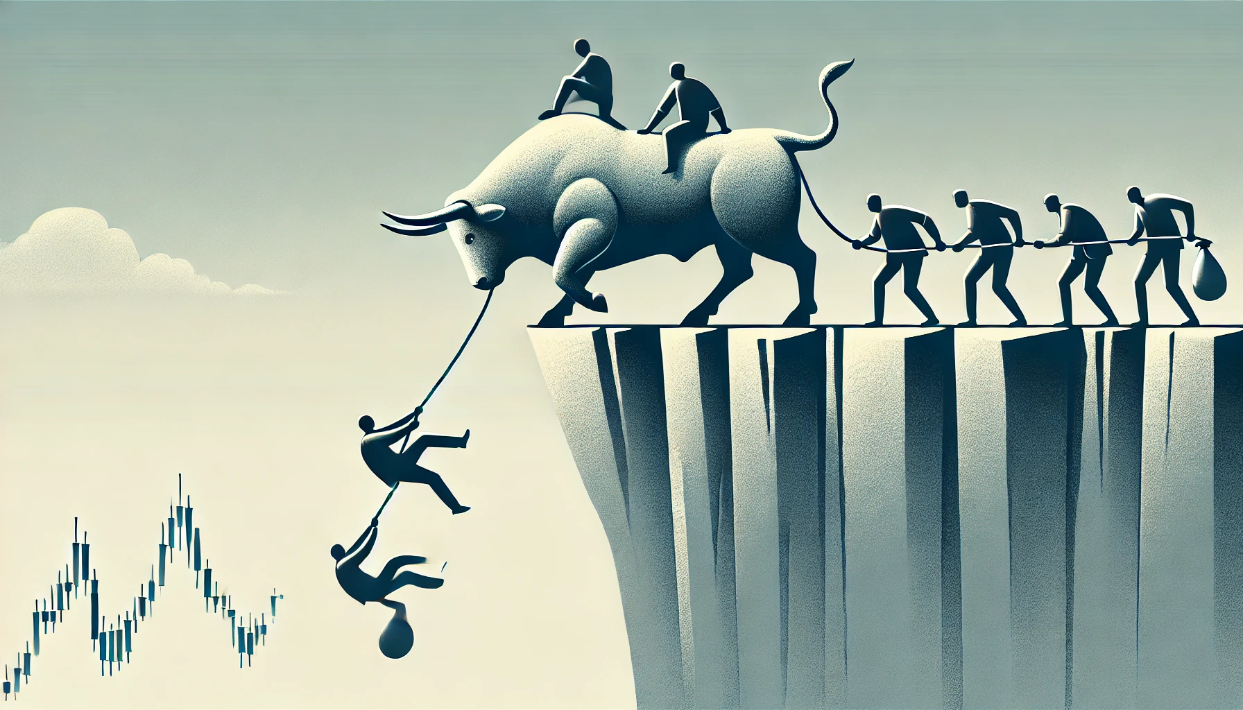 Bull market illustration
